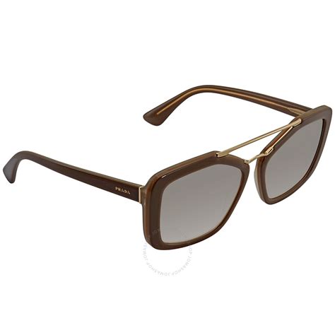 prada 24rs|Prada Opal Brown Square Ladies Sunglasses PR.